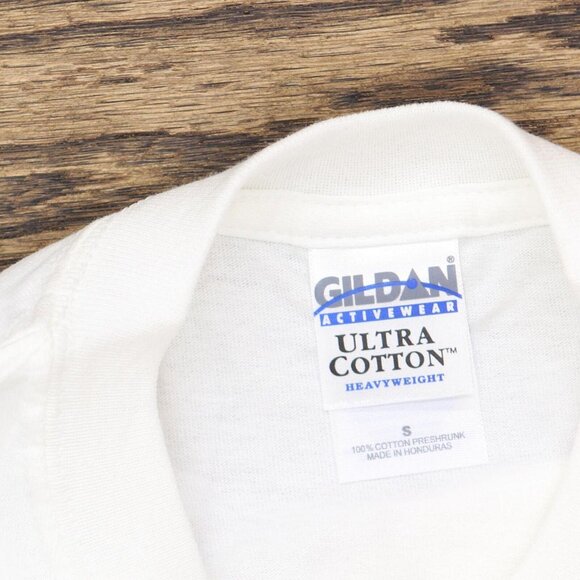 NEW Gildan Mens Ultra Cotton Vintage Hurricane Katrina Graphic Tee White S - Picture 3 of 4